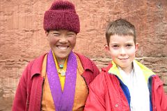 3 Rongbuk Monastery 7 Nun and Peter Ryan